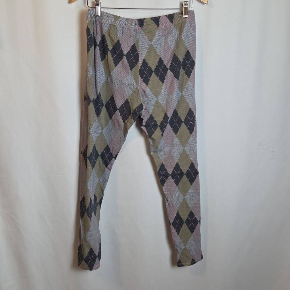 No Boundaries Purple/Gray  Plaid Leggings Pants‎ - Picture 3 of 7